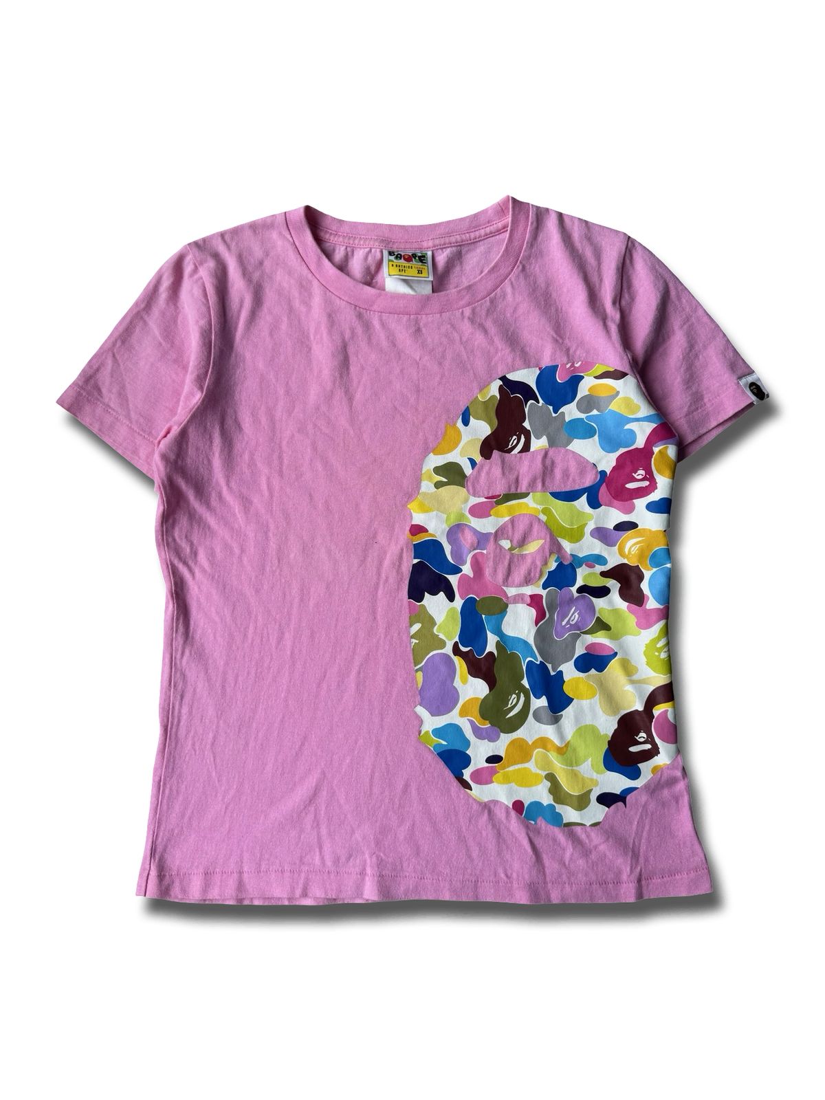 A BATHING APE マルチ COLOR カモフラージュ HEAD 半袖 Tシャツ