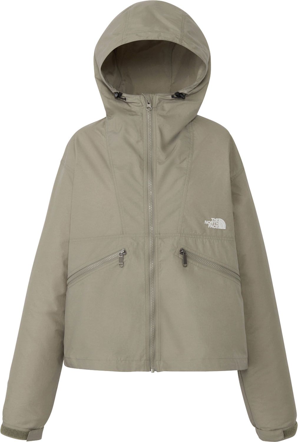 ザ・ノース・フェイス THE NORTH FACE アウトドア ショートコンパクトジャケット レディース アウター シェルジャケット フーディー 上着 撥水 軽量 丈短め キャンプ ハイキング 登山 レジャー 雨の日 NPW22630 MR マッシュルーム