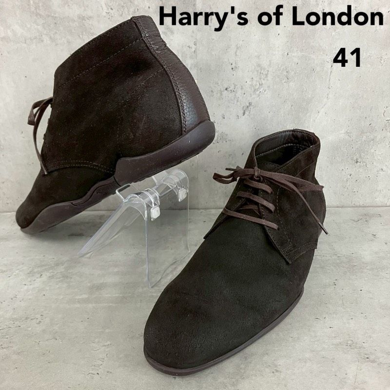 Harry's of London ハリーズ オブ ロンドン デザートブーツ スエードチャッカブーツ 41 26cm相当 ブラウン スエード レザー シューズ 靴 ブーツ ショートブーツ カジュアル ストリート ファッション コーデ メンズ ★ ■■