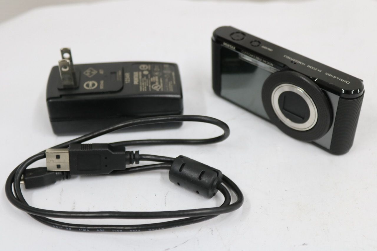 【返品保証】 ペンタックス Pentax Optio LS 465 ブラック 5x 付属品多数 コンパクトデジタルカメラ e15927