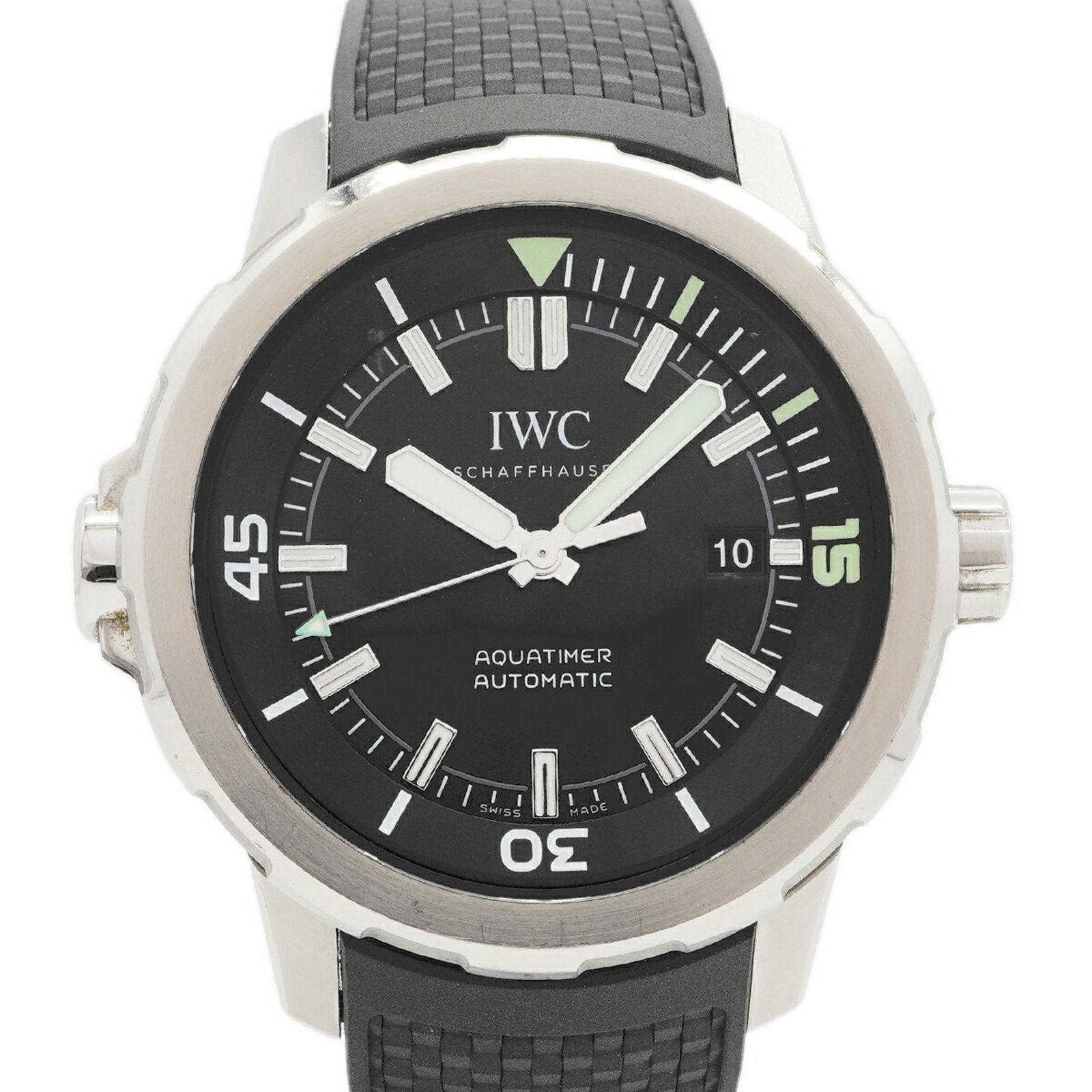 IWC アイダブリューシー シャフハウゼン アクアタイマー IW329002 黒文字盤腕時計 メンズ 252,438円