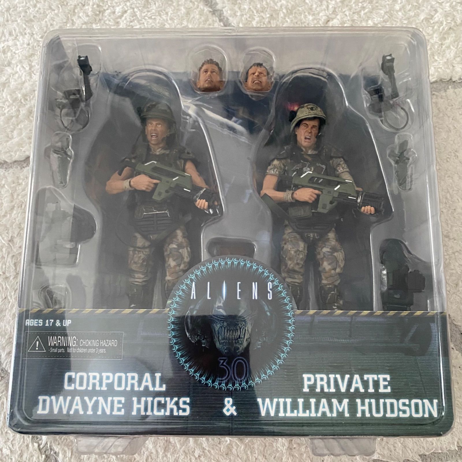 《未開封》NECA エイリアン2 コロニアルマリーンズ ウィリアム・ハドソン ドゥウェイン・ヒックス フィギュア 箱痛み有り