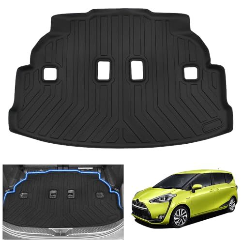 シエンタ 170系 専用 ラゲッジマット SIENTA 車種専用設計 3D トランクマット TPE素材 カーゴマット TPE素材 防水 滑り防止 耐汚れ ラゲッジトレイ 取付簡単 内装 カスタム パーツ カー用品 (トヨタ シエンタ 170系)as
