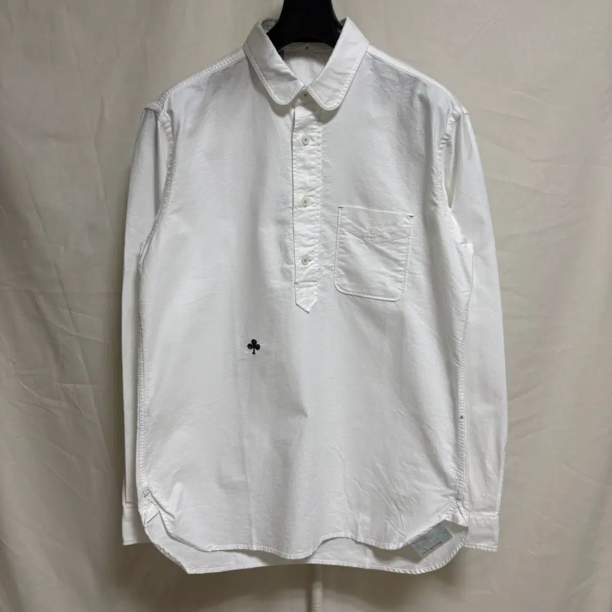 (ほぼ新品) HOMEGROAN SUPPLY Oxford プルオーバー シャツ / 白 L