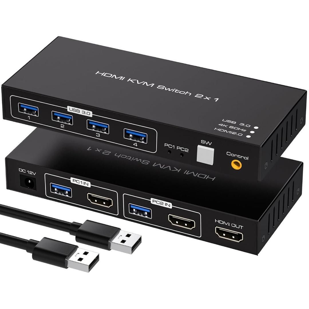 HDMI KVM 切替器 2入力1出力 2台PC 切替 8,774円