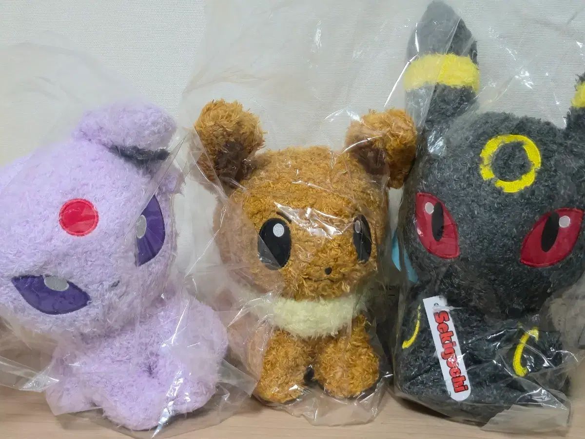 ポケットモンスター ウール モコモコ 中型 ぬいぐるみ エブイ/イーブイ/ブラッキー 3種 出品 9,454円
