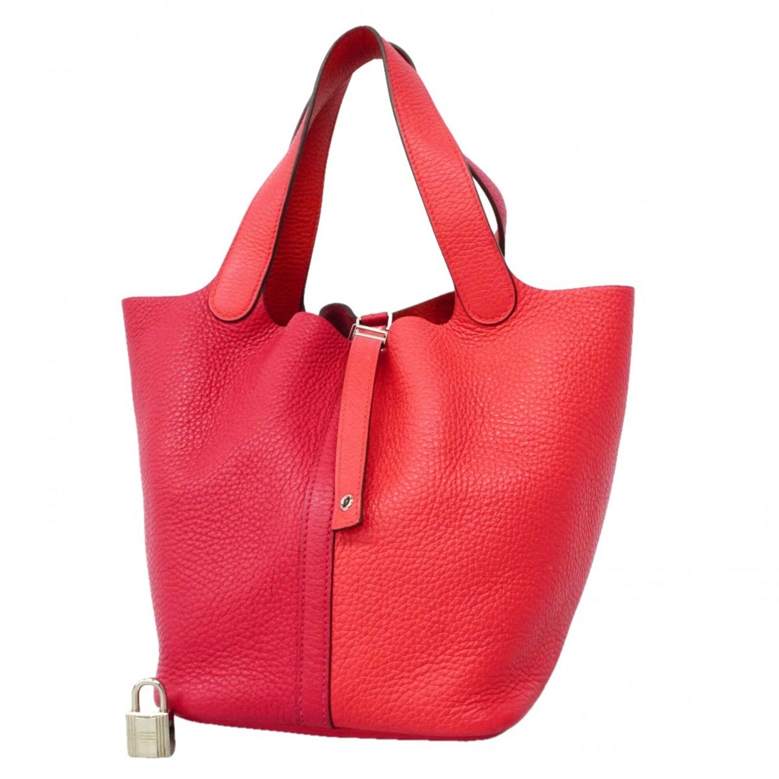 エルメス(Hermes) エルメス ハンドバッグ ピコタンロックMMカザック トリヨンクレマンス ローズエクストリーム ルージュクー Y刻印レディース P3297876