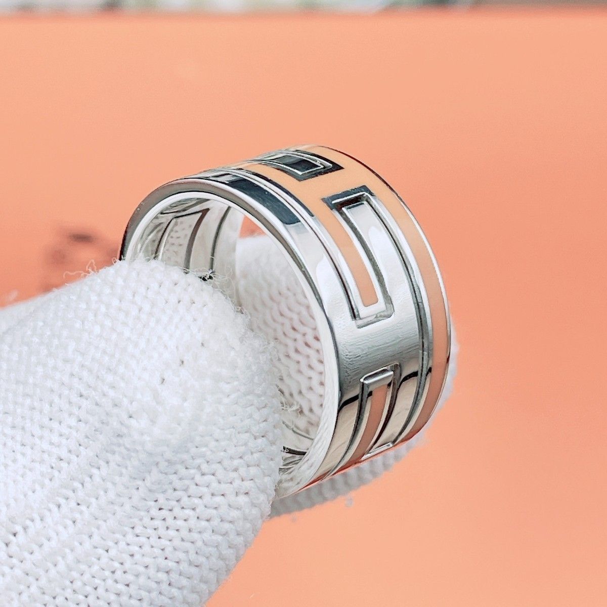 ◇エルメス◇新品仕上済 HERMES ムーブアッシュ リング 指輪 ムーヴ