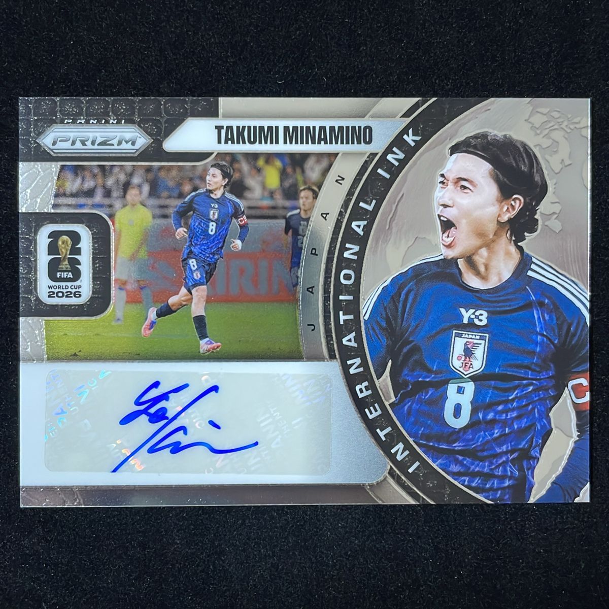 小野伸二 panini prizm サインカード ウェーブプリズム 小野伸二