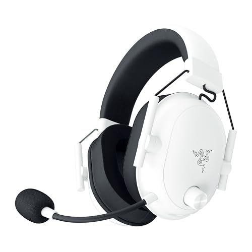 Razer レイザー BlackShark V2 HyperSpeed White ワイヤレスゲーミングヘッドセット 指向性 マイク チタン50mmドライバー HyperSpeed Wireless (2.4GHz) Bluetooth USB接続 軽量 70