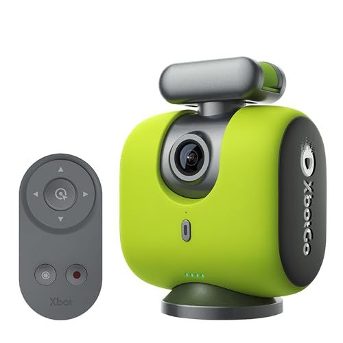 XbotGo Chameleon（xbotgo2) アクションカメラ サッカー・バスケットボール・チームスポーツ向け 自動追尾 ai搭載 室内や屋外利用可能 ハイライト編集 ライブ配信 8時間連続稼働 540g超軽量 簡単操作 モニター監視可能(ライムグリーン