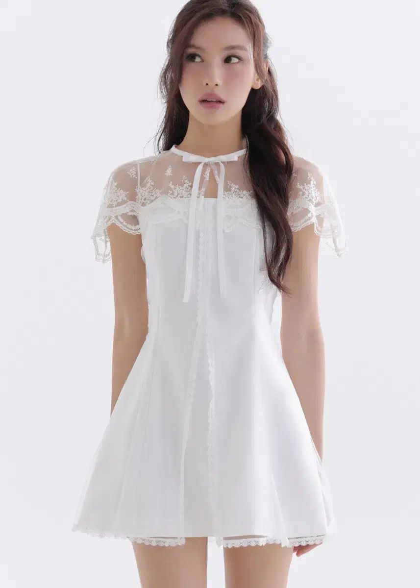 ダーティス エルシャンプー レイ ケープ ドレス アイボリー S Thetis cape dress 34,490円