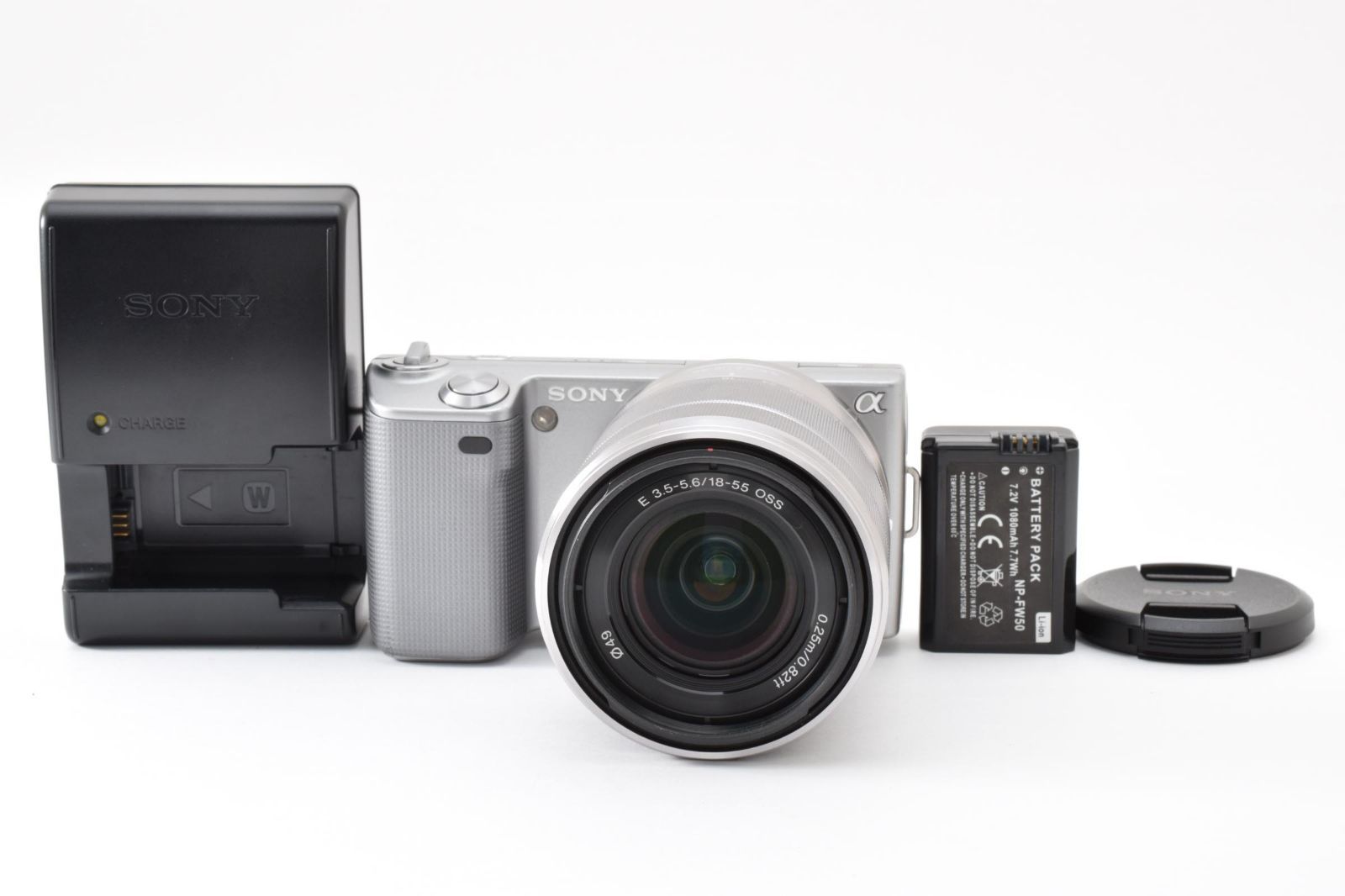 返品保証】☆良品☆ソニー SONY α NEX-5 シルバー レンズキット 18