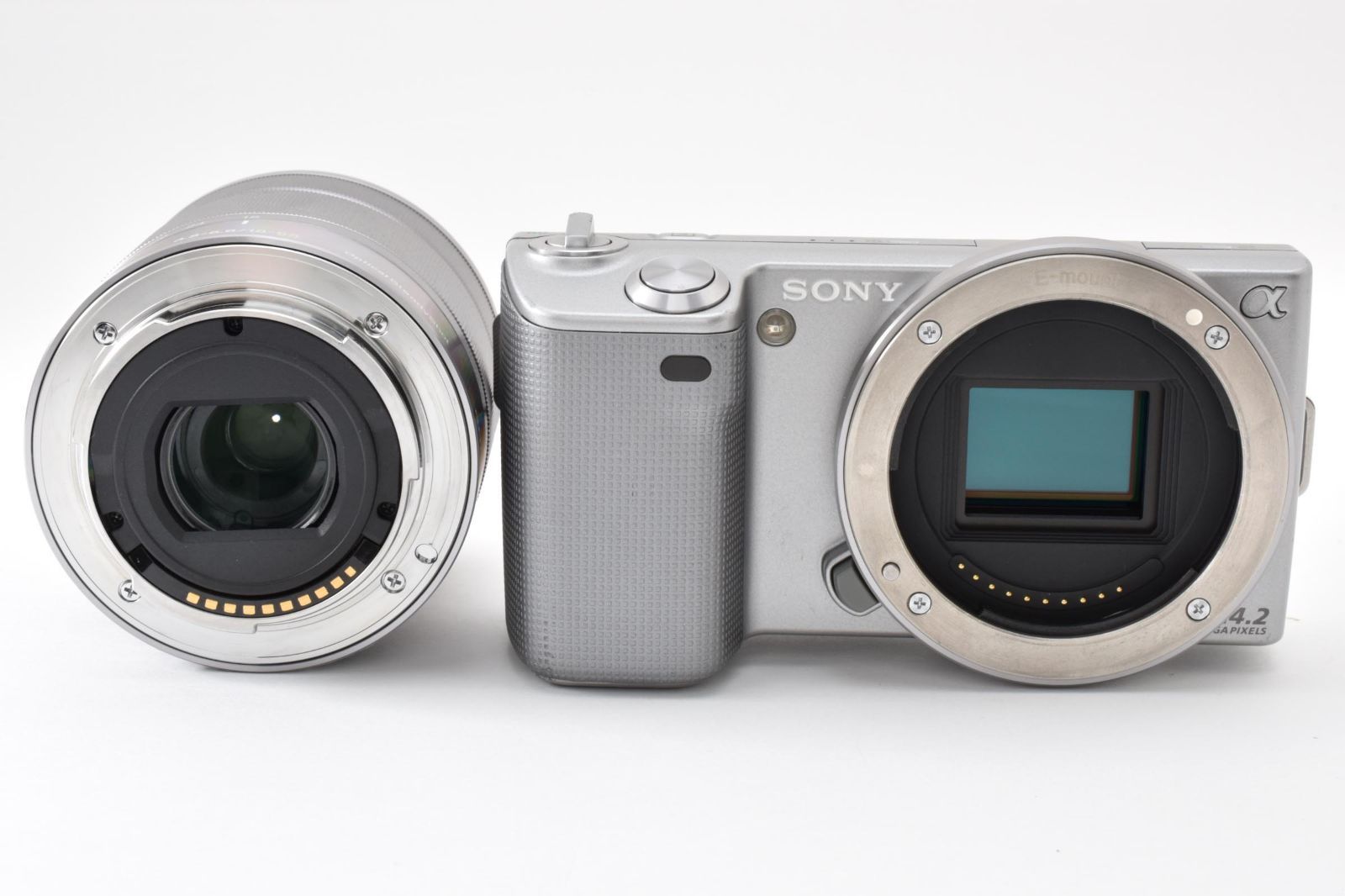【返品保証】★良品★ソニー SONY α NEX-5 シルバー レンズキット 18-55mm #8554 返品保証】☆良品☆ソニー SONY α NEX-5 シルバー レンズキット 18