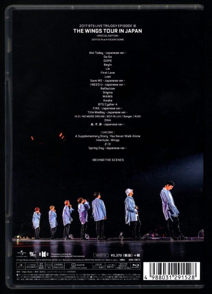 BTS Blu-ray通常盤 THE WINGS TOUR IN JAPAN -SPECIAL EDITION- at
