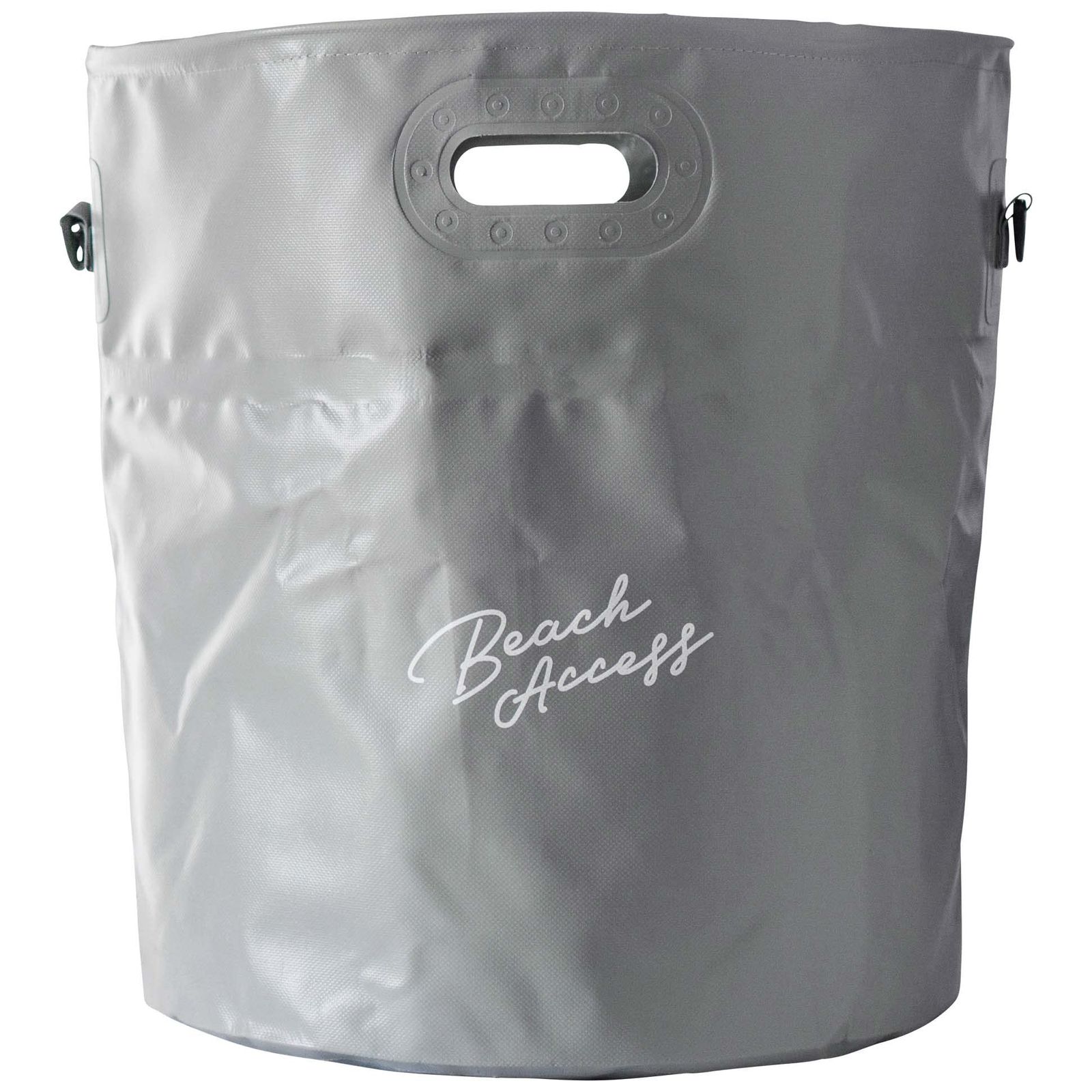 Beach Access サーファーズ 大容量 ポータブル ウェットバッグ 50L 折り畳み 大型 軽量 ウェットバケツ (サーフィン 釣り ダイビング キャンプなど多目的に利用できるアウトドアバケツ) グレーt b1522632