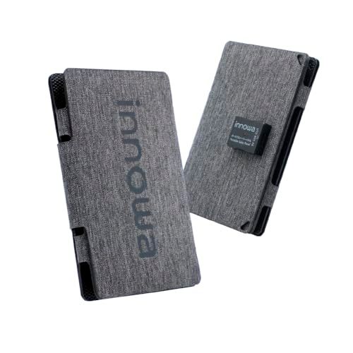 innowa (イノワ) ポータブルソーラーパネル 12W ソーラー充電器 軽い コンパクト 自動再充電機能 高変換効率パネル USB-Cケーブル同梱 IP67防水 グレー送料無料 3a1b4173