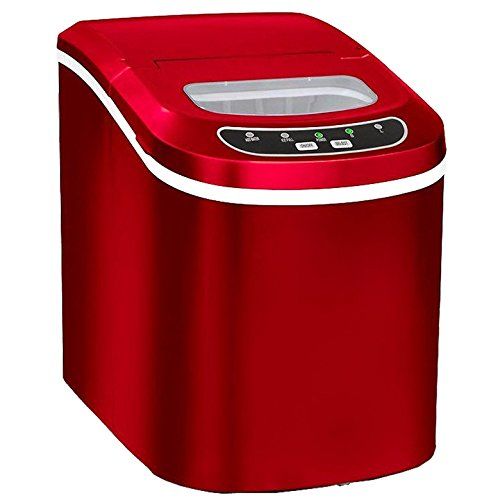【新品】高速製氷機 家庭用 パワフル氷製造機 最短6分 1日12kg 水を入れて ボタンを押すだけで面白いように氷が出来る コンパクトな卓上型 (ラディアントレッド) ca89e634