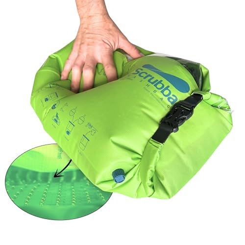 Scrubba スクラバ 洗濯バッグ 洗濯袋 ランドリーバッグ ウォッシュバッグ 携帯式洗濯機 特許取得済み 旅行 便利グッズ 海外旅行 出張 ホテル 防水 アウトドア キャンプ バックパック おしゃれ着洗い コンパクト クルーズ 手洗い 軽 4a187ca3