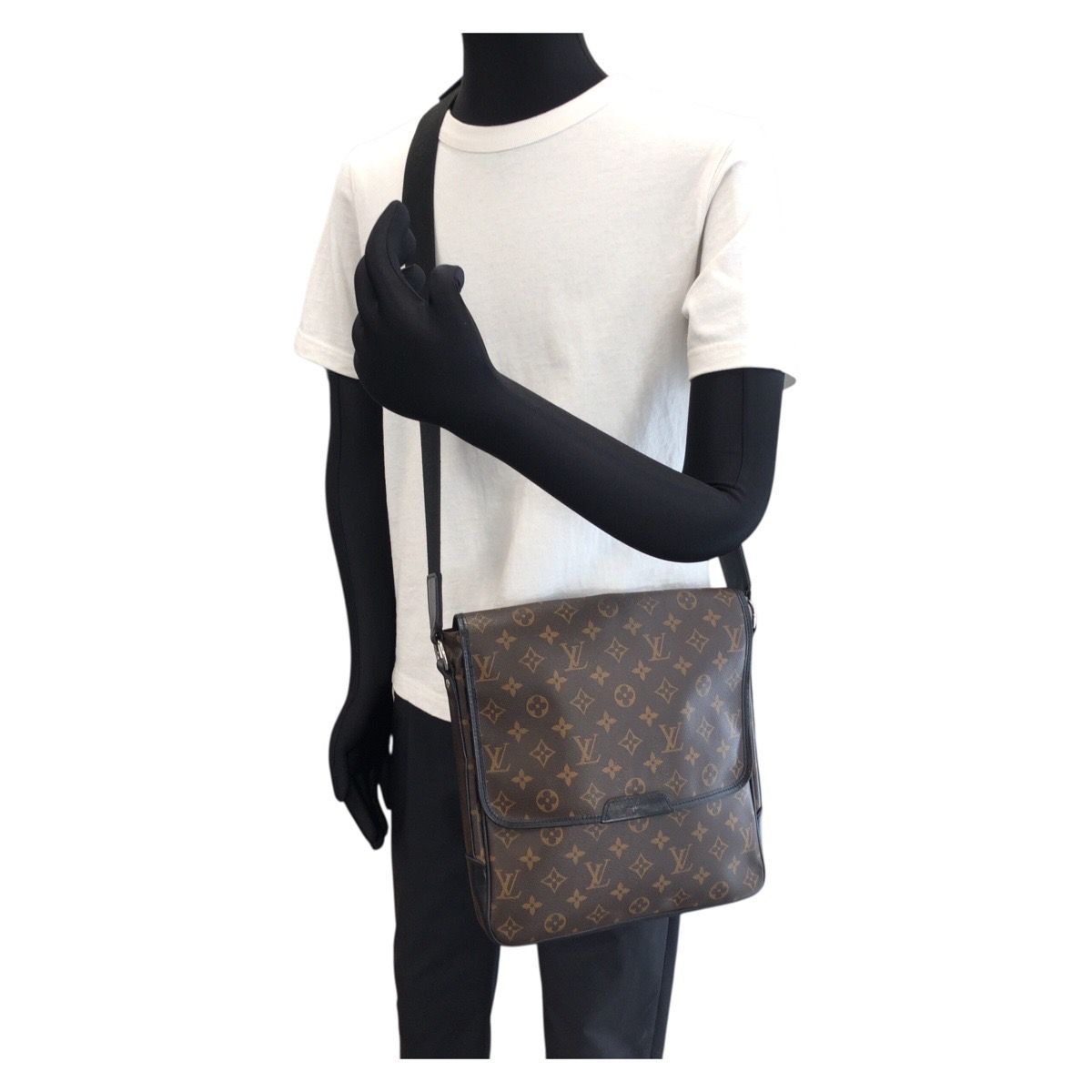 LOUIS VUITTON ルイヴィトン モノグラム マカサー バスMM ブラウン