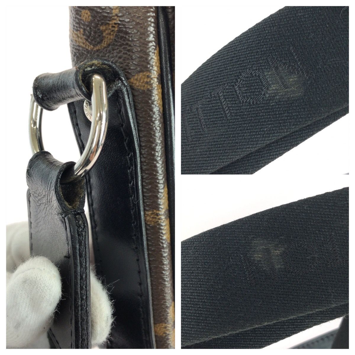 LOUIS VUITTON ルイヴィトン モノグラム マカサー バスMM ブラウン