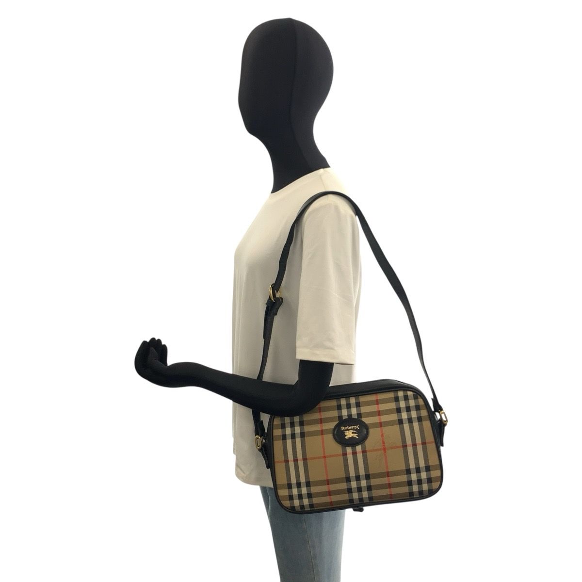 美品 Burberrys バーバリーズ ヴィンテージ シャドーホース チェック柄
