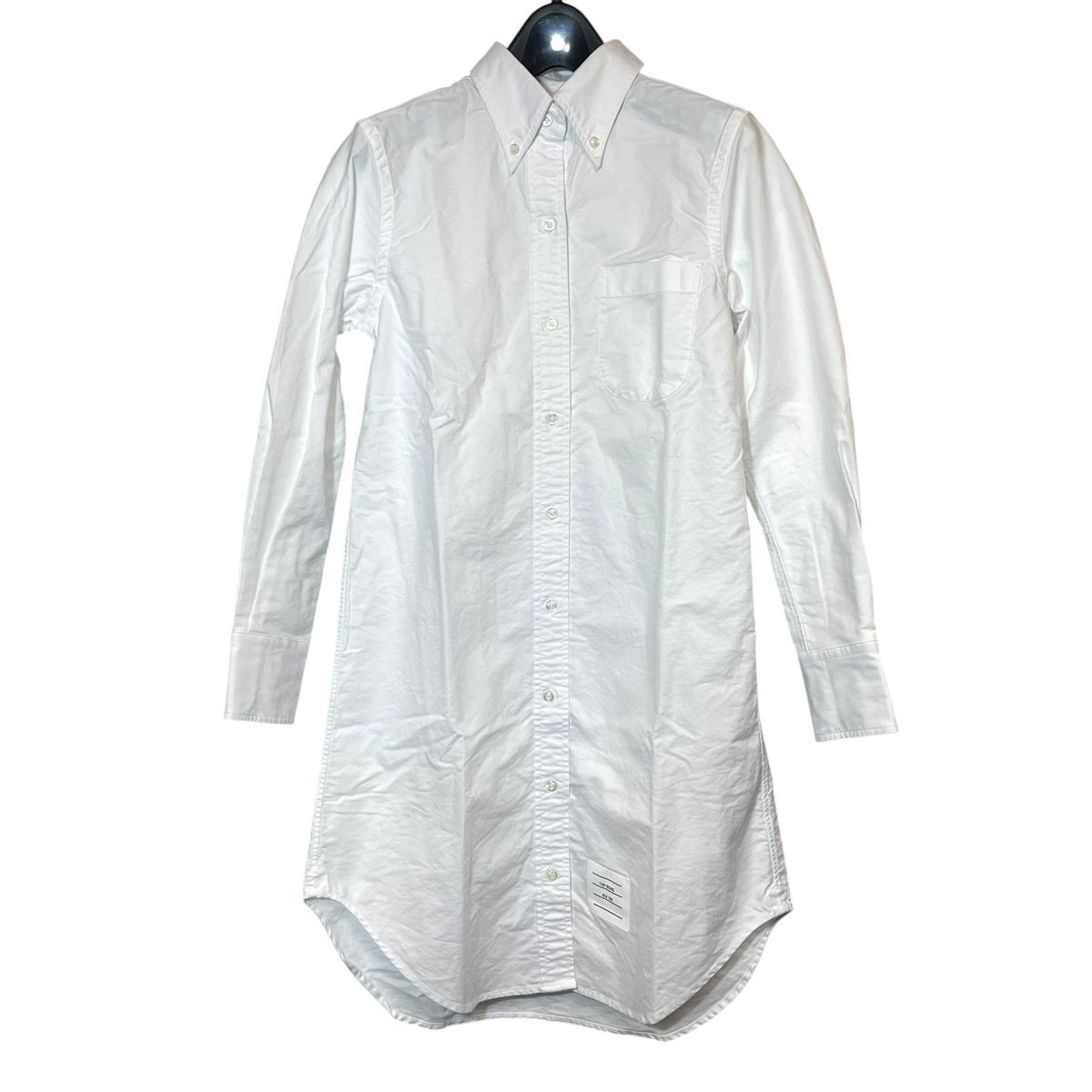 中古】THOM BROWNE トム ブラウン トムブラウン シャツドレス ホワイト