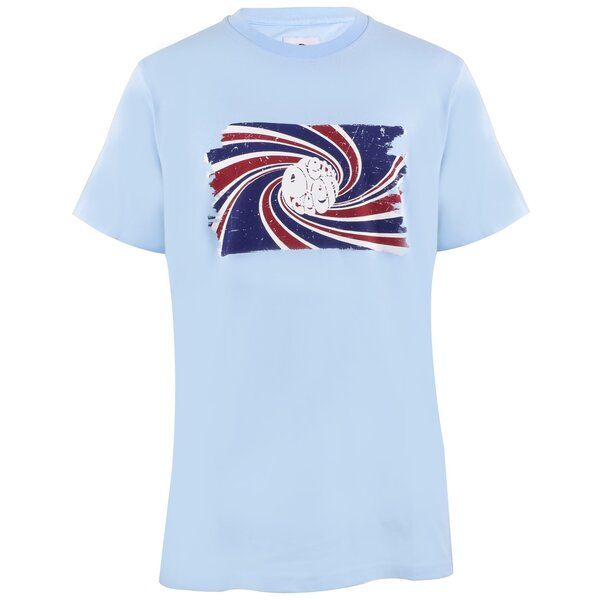 プレティグリーン メンズ トップス Tシャツ Pretty Green Icon Swirl Sn99 Sky Blue ブルー