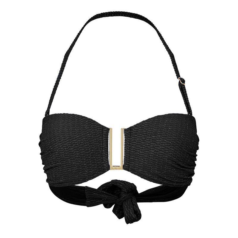 ビバ レディース 水着 トップのみ Biba Bandeau Bikini Top Black Texture ブラック
