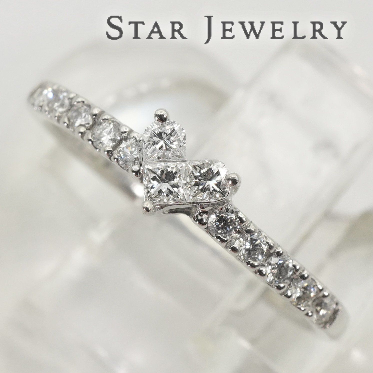 スタージュエリー ミステリアスハート ダイヤ0.22ct リング/25-4055