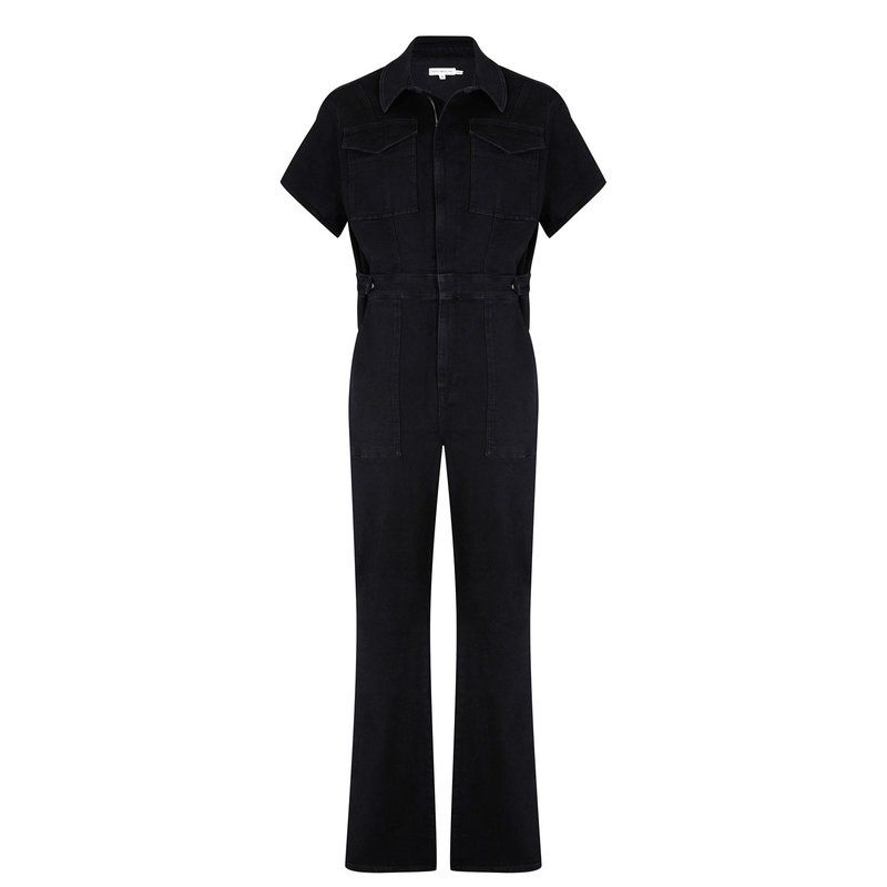 グッドアメリカン レディース トップス ジャンプスーツ ブーツカット ブーツ GOOD AMERICAN Fit For Success Bootcut Jumpsuit Black001