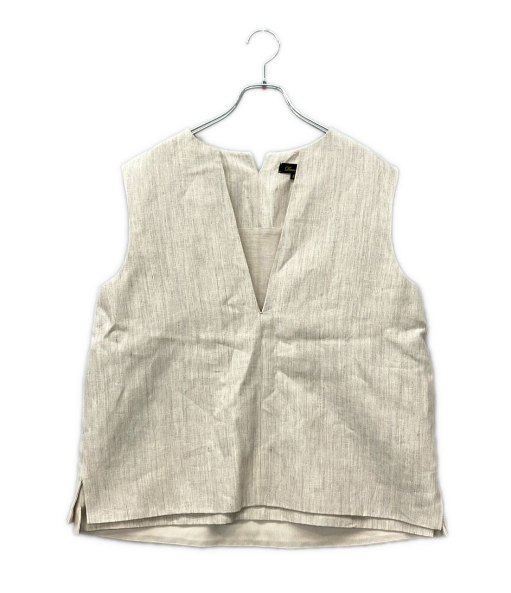ドゥロワー リネン ベスト 6521-299-1228 レディース SIZE 38 Drawer