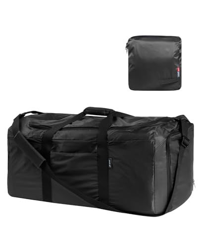 pack all 65L 折りたたみ ボストンバッグ 旅行バッグ スポーツバッグ キャリーオン 超軽量 撥水 大容量 旅行 出張 スポーツ キャンプ メンズ レディース（ブラック）AR 267a72d5