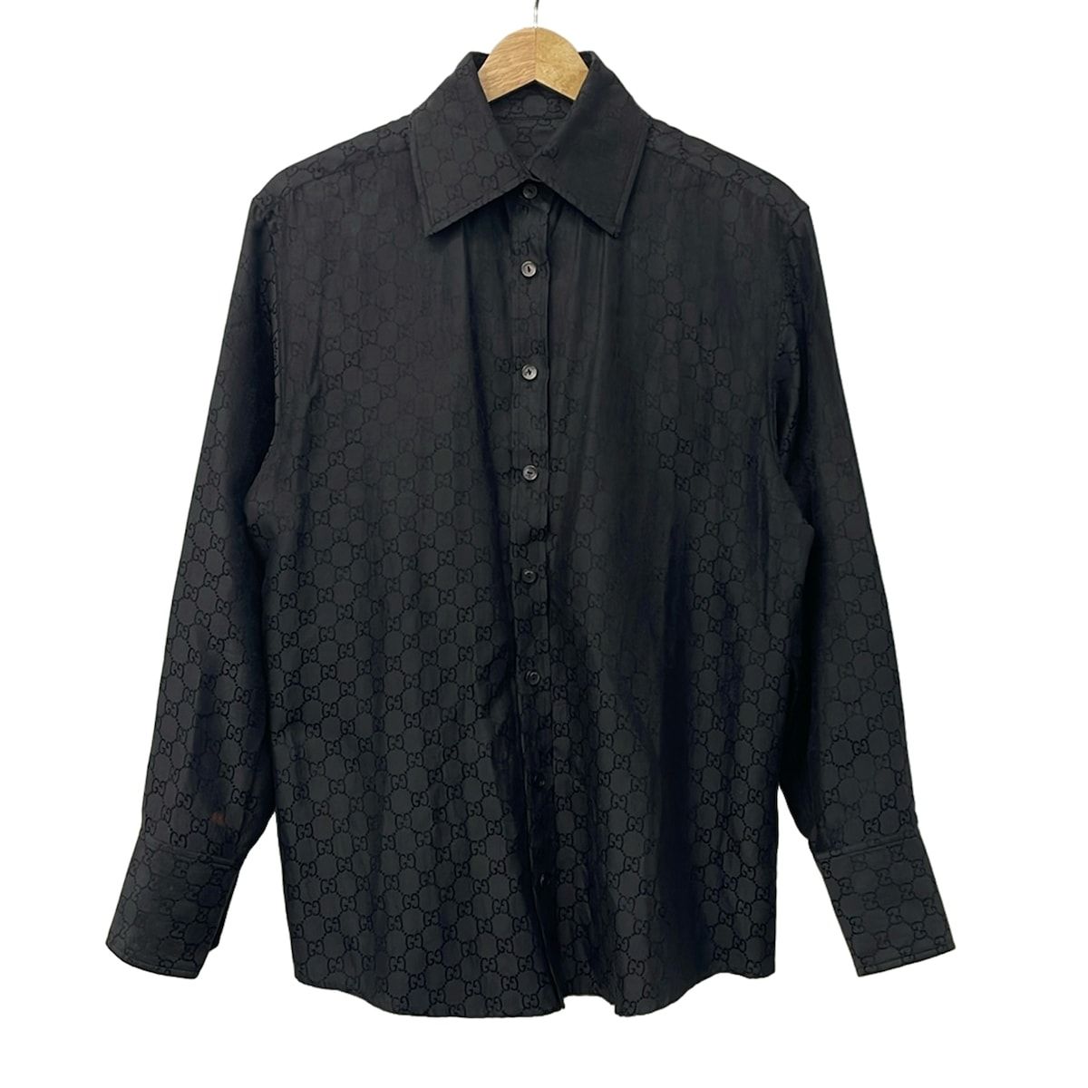 GUCCI(グッチ) 長袖シャツブラウス サイズ40 M レディース美品 - 
2000
203-0972-3907 ダークブラウン シルク混/GG柄