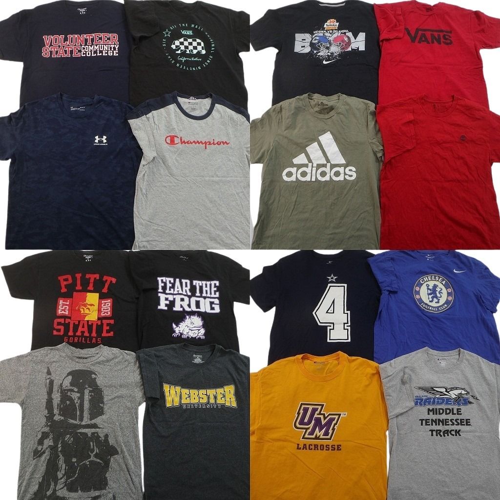 古着卸 まとめ売り ブランドMIX Tシャツ 16枚セット ( メンズ M/L ) ティンバーランド チャンピオン ナイキ アディダス 中古 古着 NF7997