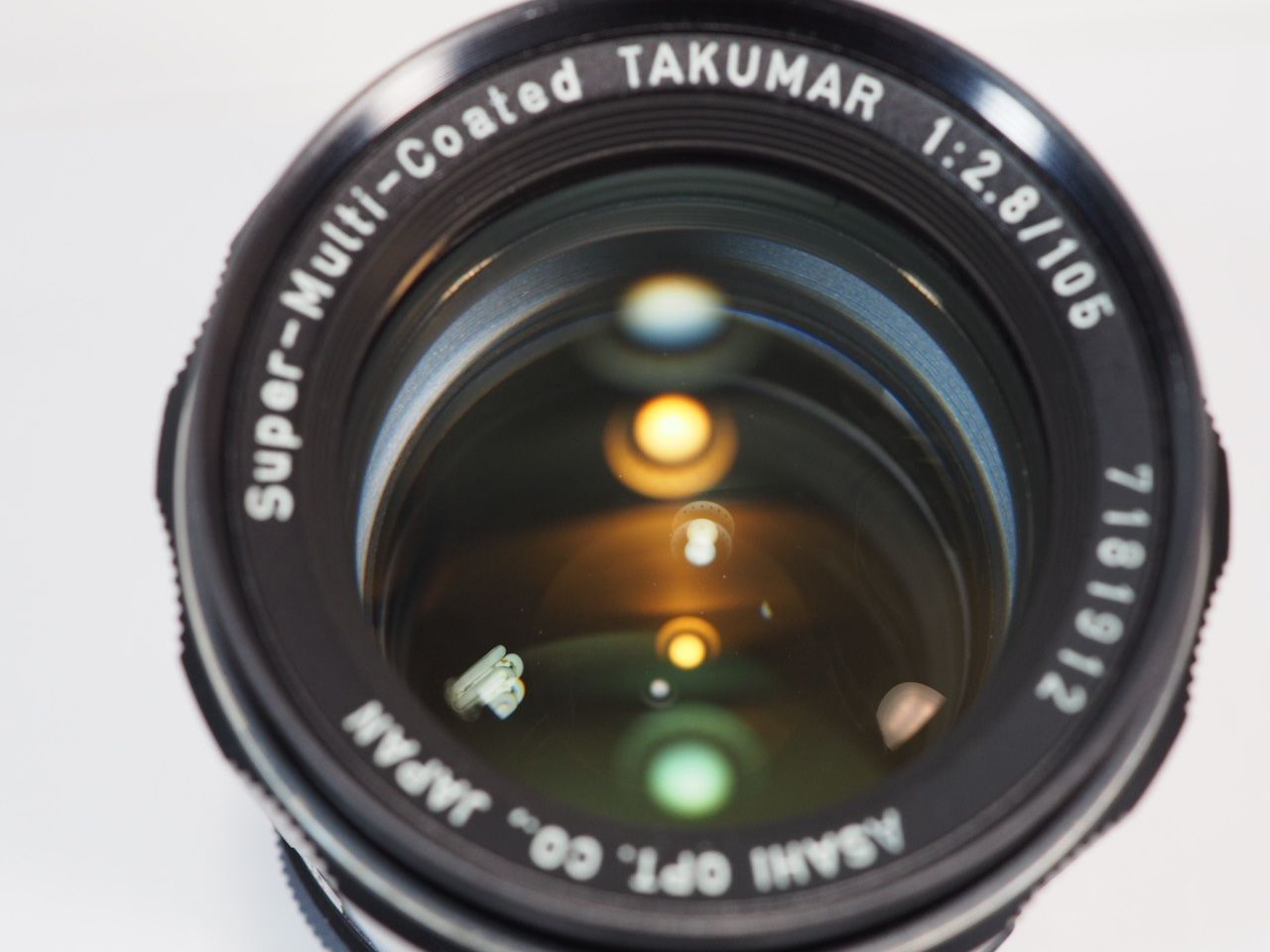 送料無料 PENTAX Super-Multi-Coated Takumar 105mmF2.8 フード付き