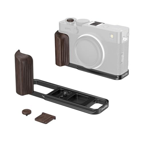 SMALLRIG L字型マウントプレート 木製ハンドル付き FUJIFILM X-E5用 (ブラック6237)t b312950d