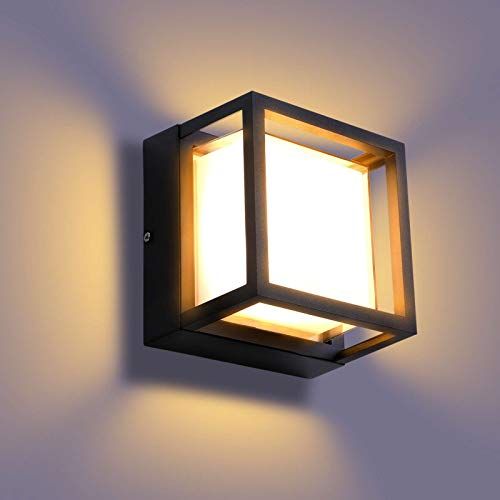 Lightess LED 玄関ライト ブラケットライト 門柱灯 防水防雨 IP65 ポーチ ウォールランプ 玄関灯 省エネ led門柱灯 壁取り付け用 屋外用 室内も可 アウトドア 廊下 お店 駐車場 門柱 庭 公園 18W（ウォームホワイト） 国内発送