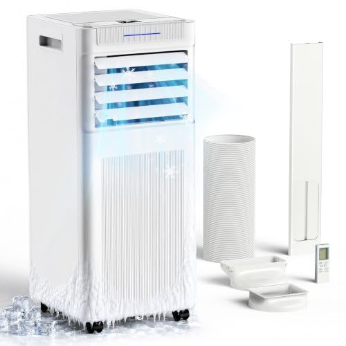 ★新品★スポットクーラー 家庭用,【工事不要 猛暑対応モデル】ポータブルク2.64 kW 8-10畳 急速冷却省エネAクパワフル ラス, ーラー 衣類乾燥除湿機 26-30L/日, 3-in-1 スポット クーラー 冷房 除湿 送風 除湿 静音 リモコン, 付