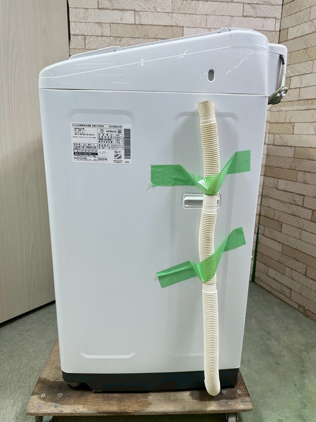 大阪・尼崎配送設置無料★3か月保障★2023年★BW-V70H★SS-525 大阪・尼崎配送設置無料☆3か月保障付き☆洗濯機☆日立☆7kg☆2023年