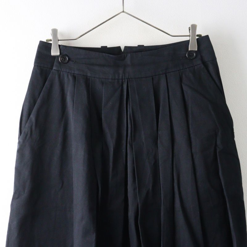 24年モデル☆マーガレットハウエル　コットンボイル　プリーツスカート　Ⅰ マーガレットハウエル MARGARET HOWELL HIGHDENSE COTTON TWILL Bib