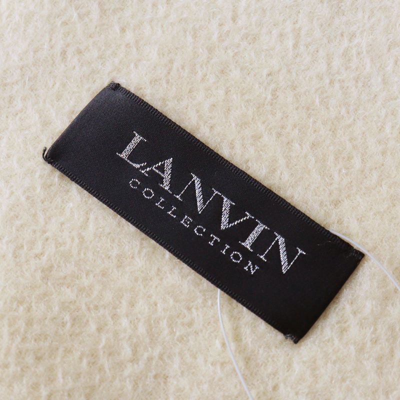 ランバンコレクション LANVIN COLLECTION フリンジ ストール