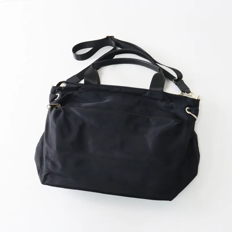 トッカ TOCCA 2WAY トートバッグ□ブラック グログランリボン