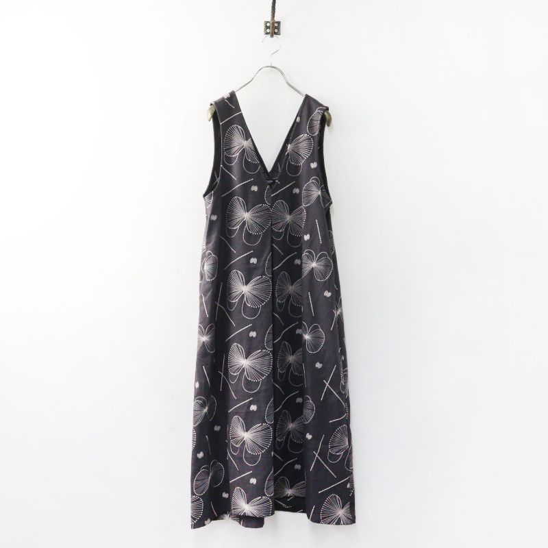美品 2024AW マーブルシュッド marble SUD EMB gene Vネックワンピース