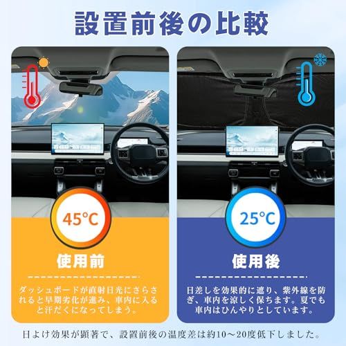 UmeMart】新型 RAV4 60系 専用 サンシェード フロントガラス用 2025年
