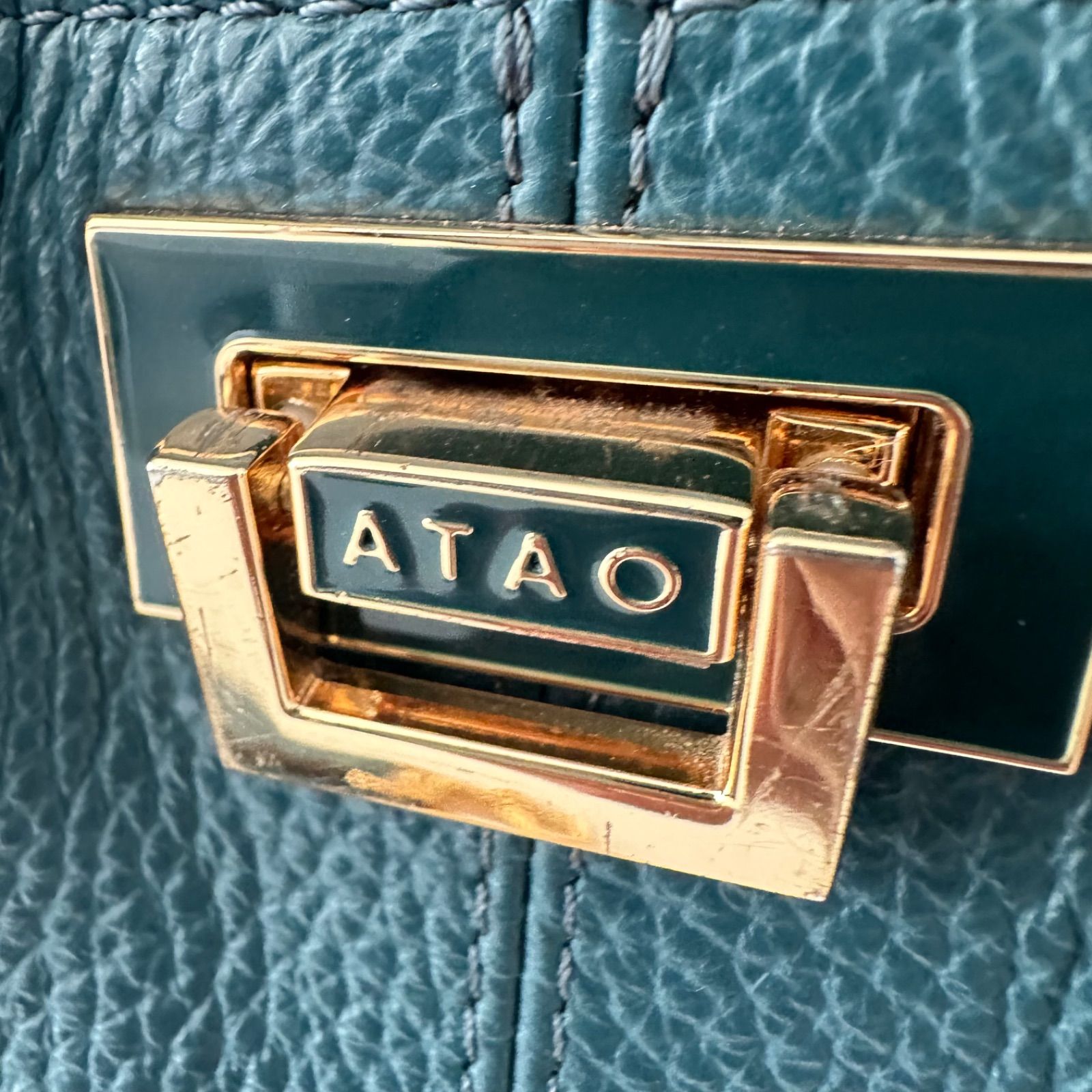 アタオ ATAO Weekend 2WAY ショルダーバッグ ハンドバッグ レザー 牛革