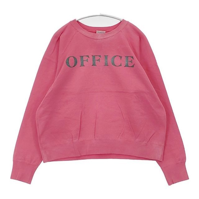 HOLIDAY OFFICE UNIFORM SWEAT 染め加工 トレーナー スウェット ピンク 