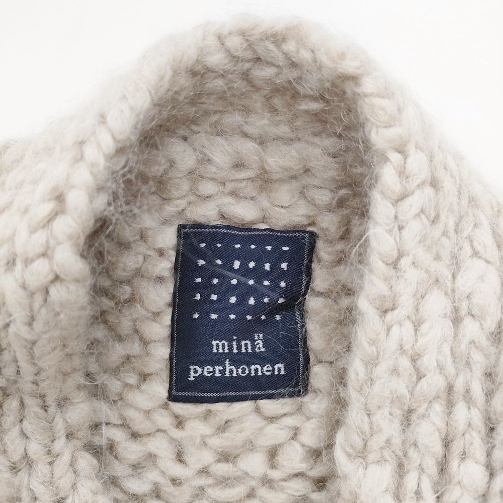 mina perhonen diana モヘヤ カシミヤ混 QA8392 サイズ38 カーディガン