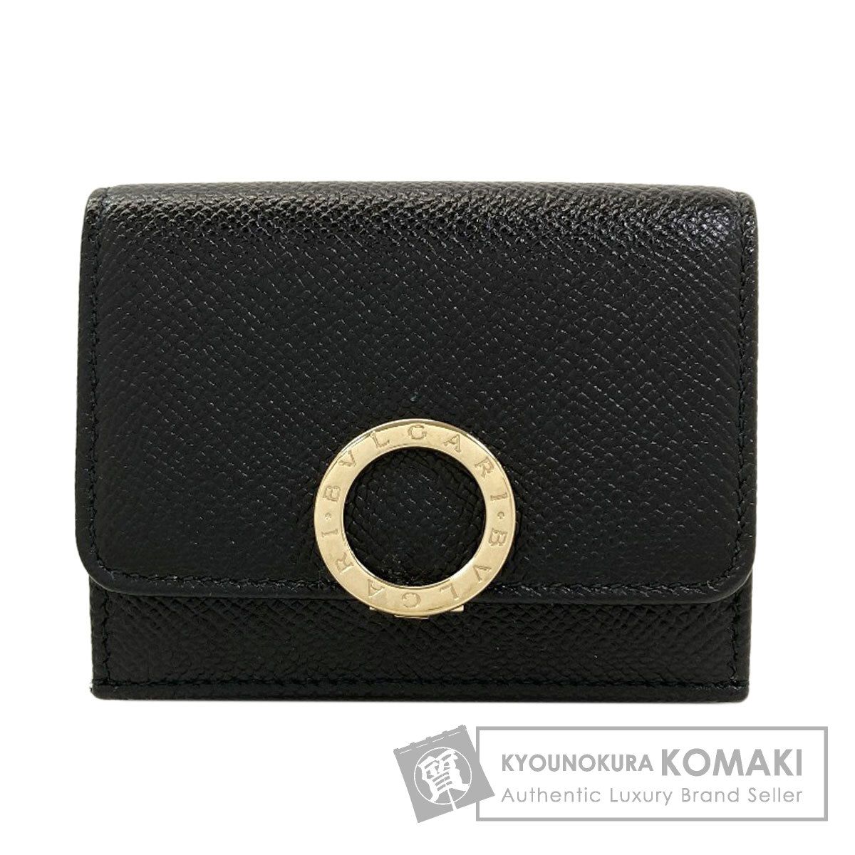 BVLGARI ブルガリ ブルガリブルガリ クリップ 三つ折り財布（小銭入れあり） レザー レディース [中古]
