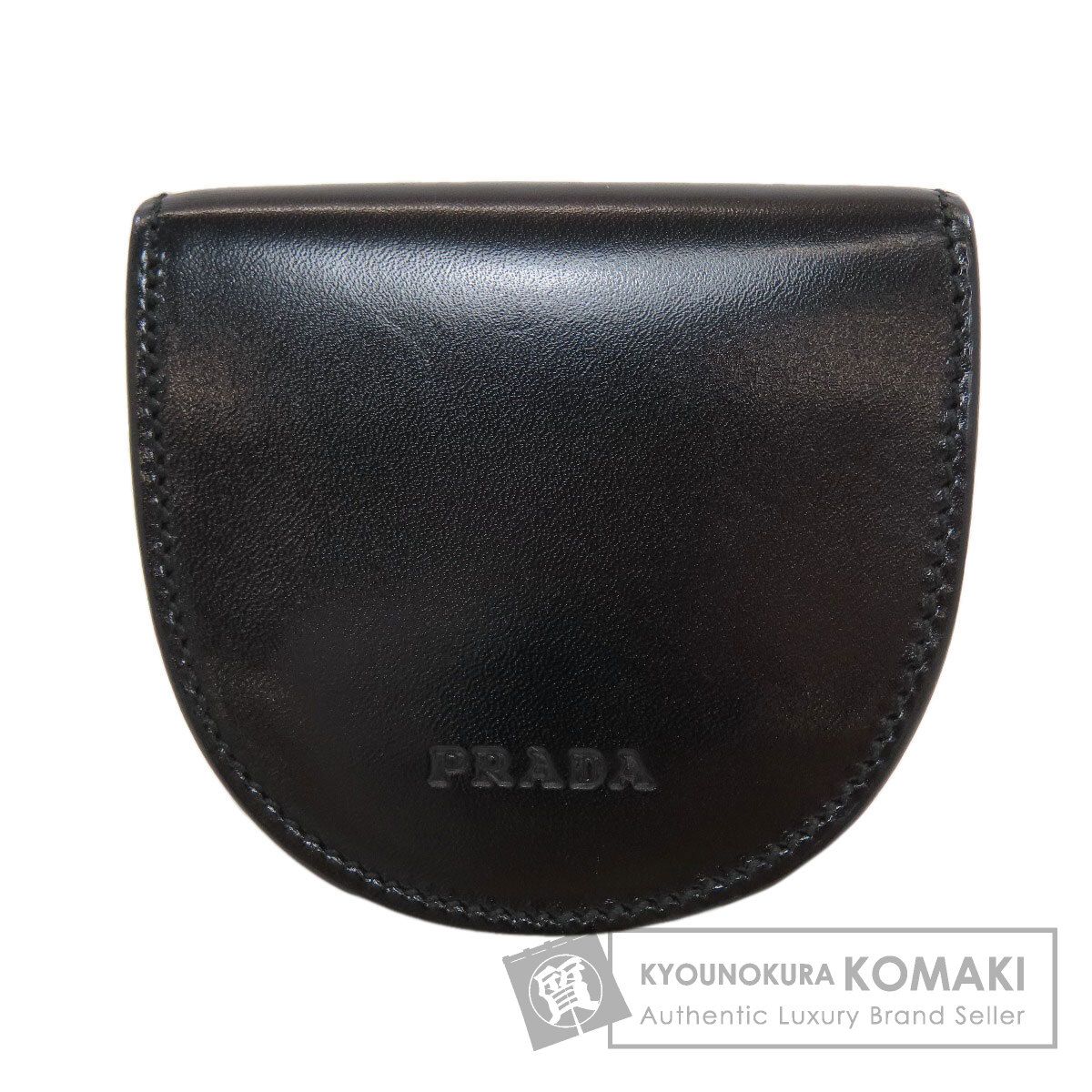 PRADA プラダ ロゴ コインケース カーフ メンズ [中古]